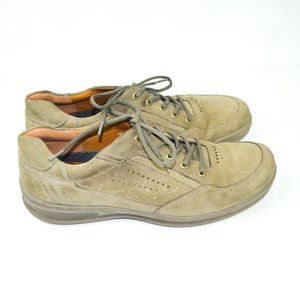 Ecco mens yak leather sneaker shoes size 47 tan